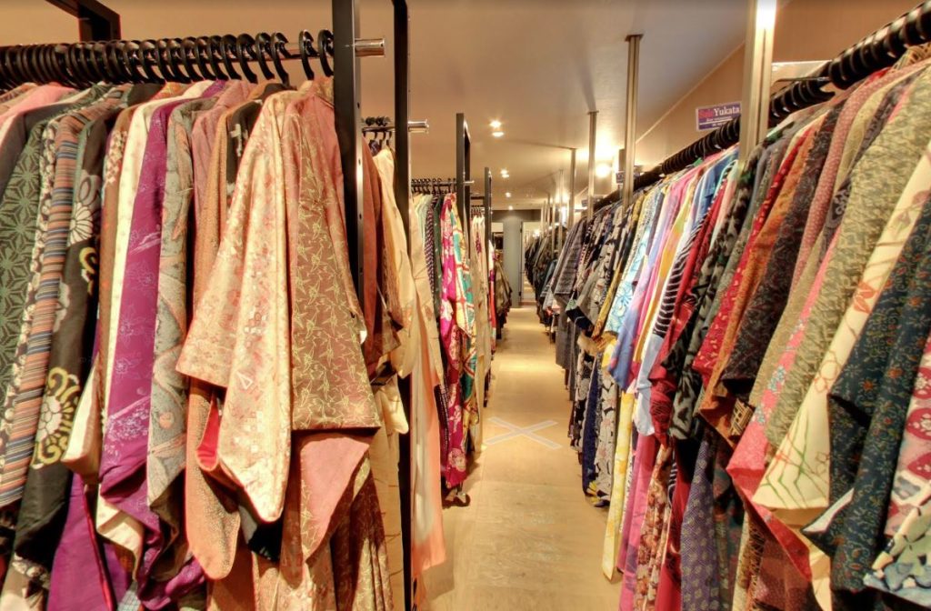 tienda de kimonos baratos kyoto