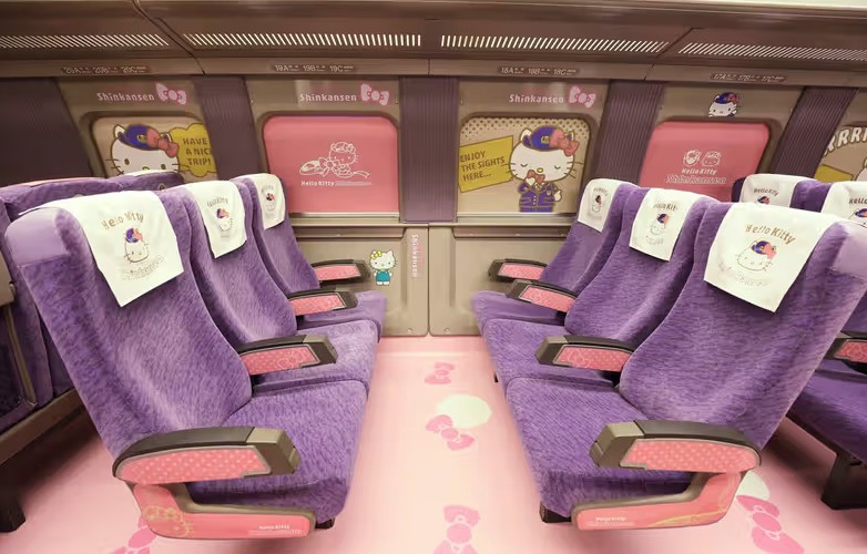 tren hello kitty shinkansen