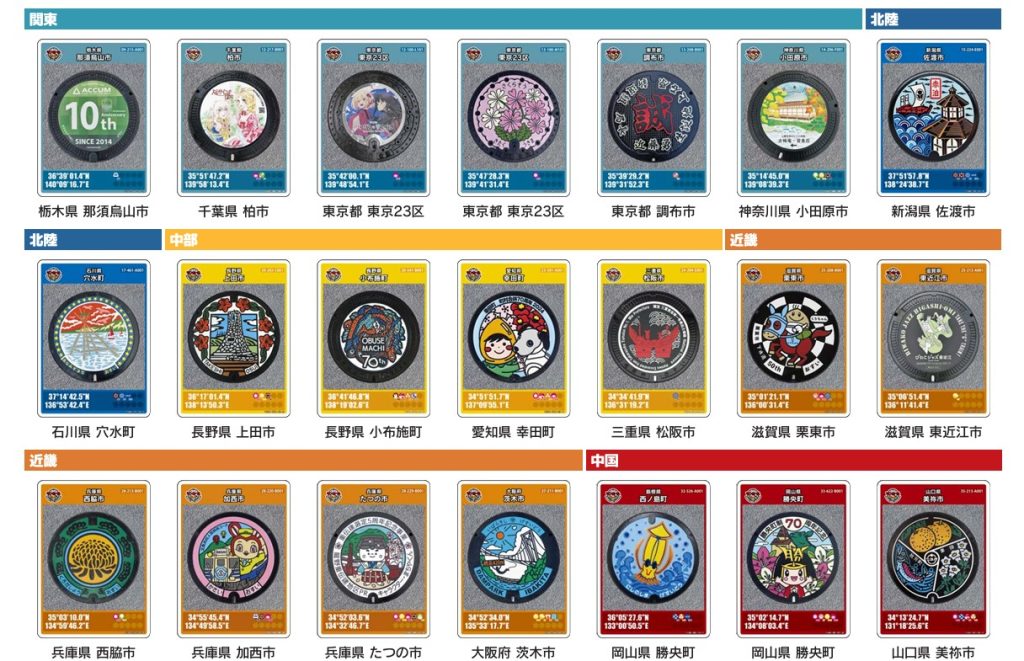 cartas de alcantarillas en japon cartas de alcantarillas en japon