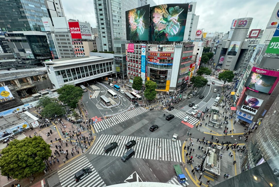 desde donde ver el paso de peatones de shibuya