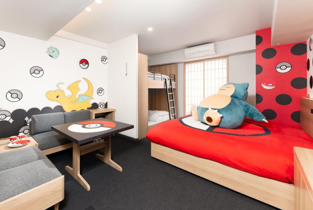 hotel familiar con tematica de pokemon
