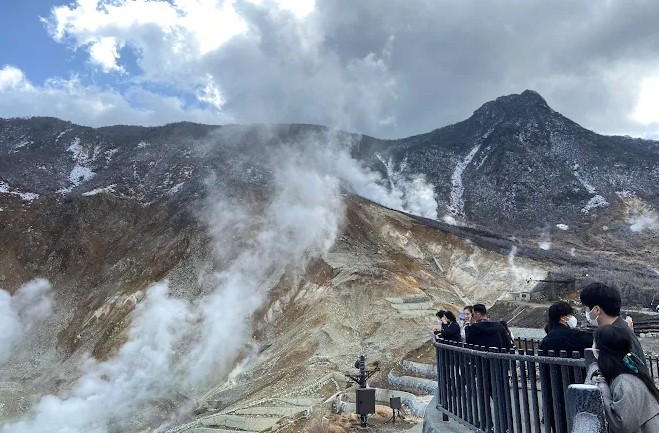 Valle de Owakudani en hakone Valle de Owakudani en hakone