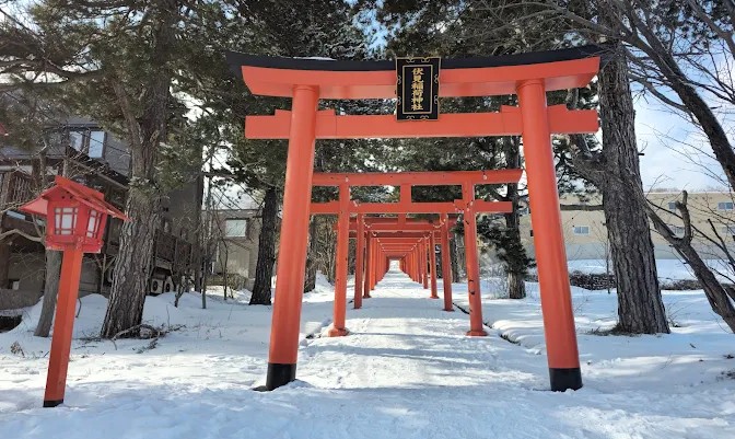santuario fushimi inari nevado japon santuario fushimi inari nevado japon