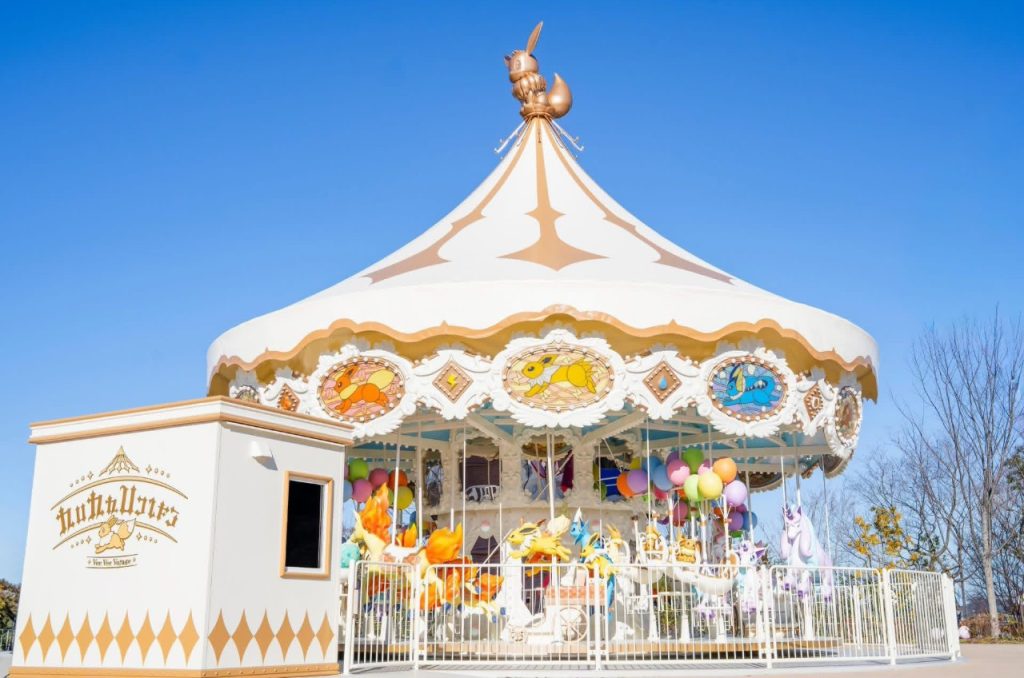 atracción carrusel pokepark kanto japon atracción carrusel pokepark kanto japon