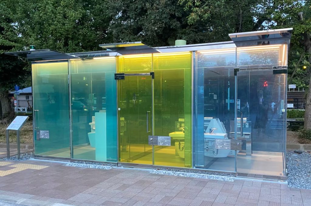 baños publicos transparentes en japon baños publicos transparentes en japon