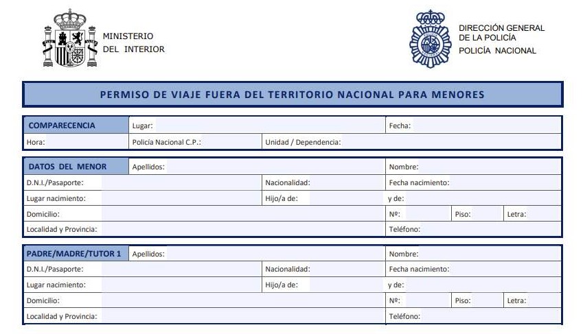 permiso de viaje fuera del territorio nacional para menores japonalternativo
